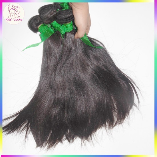 No Silicon Coating RAW Virgin Armenian Natural Straight Virgin Hair 4 bundles KissLocks Weave Collection Boutique 10A