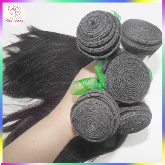 4pcs/lot Thick Unprocessed Virgin Armenian Straight Hair More Fuller Looking No Steam Process Lustrous Raw Hair Weave KSLocks