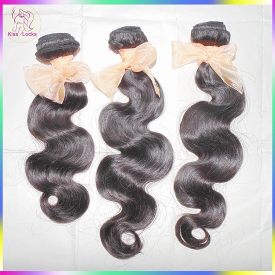 4pcs/lot Original 10A Brazilian Virgin Human Hair body wave (wet and wavy) bundles deal FLAWLESS NATURAL Curls