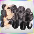 4pcs/lot Original Brazilian Virgin Human Hair body wave (wet and wavy) bundles deal FLAWLESS weave