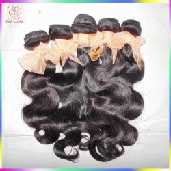 New Brand KissLocks Natural Brazilian Virgin Body Wave Wefts 2 bundles human hair Big waves Fast Shipping