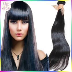 Life Saver Real Soft Brazilian Weave Virgin Hair Extension Straight 1 Bundle Color #1B KissLocks RAW