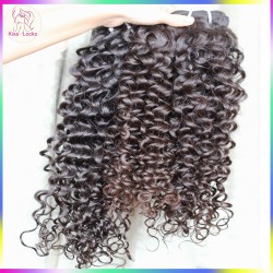 KissLocks Raw Hair Weaves 2 bundles Burmese Spanish Curl Hair Extensions Flawless