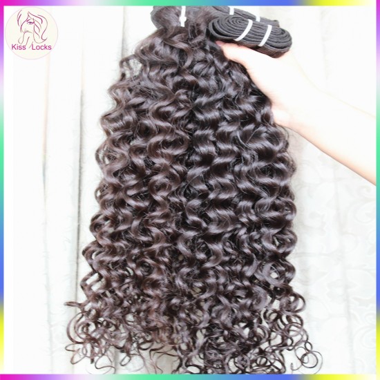 Sexy Lady Unprocessed Bouncy Curly 10a Raw virgin Burmese Temple Hair No Tangle No Shedding Human Hairs Wefts 3pcs/lot