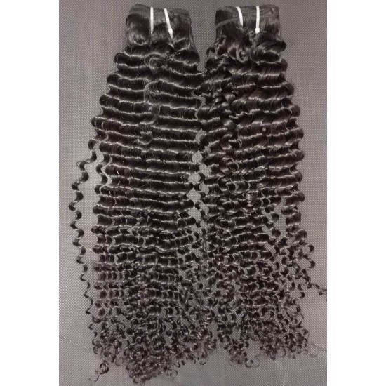 Burmese Jerry Curls deep tight curly unprocessed raw human hairs 12-28 inches tangle free dyeable top 10A By KissLocks