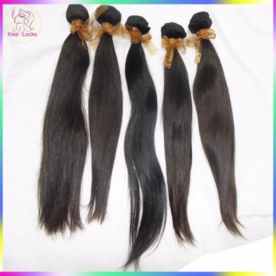 2pcs/lot Flawless Boutique Virgin Unprocessed Straight Burmese raw hair Wefts Grade 10A Surpass