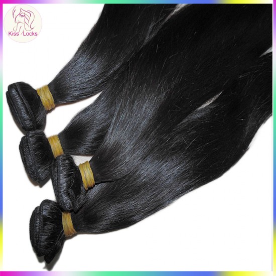 Premium 10A Unprocessed RAW Virgin Cambodian Bouncy Straight Human Hair Wefts 3pcs/lot (300g) bundles Deal Medium Luster