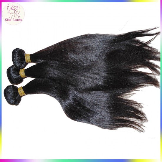 Premium 10A Unprocessed RAW Virgin Cambodian Bouncy Straight Human Hair Wefts 3pcs/lot (300g) bundles Deal Medium Luster