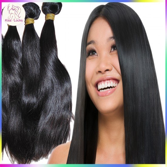 BEST Quality Double Weft Cambodian 10A Virgin Straight Human Hair 2pcs/lot Bundles deal RAW Unprocessed