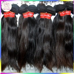 Brownish  Virgin Unprocessed Eurasian Human hair Straight 3 bundles Factory Picture Kiss Locks RAW Hair