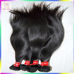 Brownish  Virgin Unprocessed Eurasian Human hair Straight 3 bundles Factory Picture Kiss Locks RAW Hair