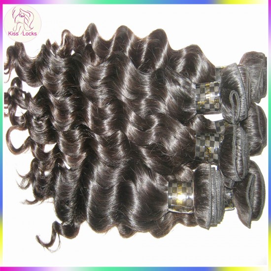 KissLocks Raw Hair products 100% unprocessed Filipino loose curly wavy hair single bundle deal 100g/pack Grade 10A