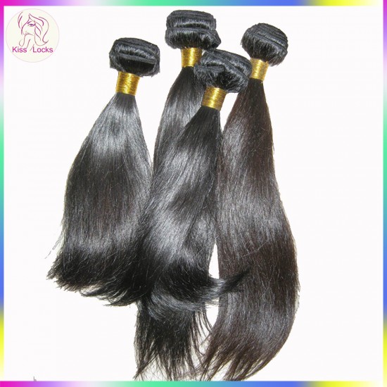 Premium Quality Virgin Filipino straight hair 4pcs/lot,12-30 10A Human Hair Weft Kiss Locks Products