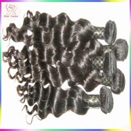 Quick shipping KissLocks RAW hair Filipino virgin loose curly DEEP body wavy hair extensions 3pcs/lot