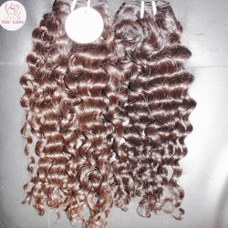 Filipino raw machine weft Human Hair Deep big Curls Organic Healthy Strands one Donor Raw Hairs 3 bundles 