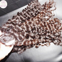 Thick Human hair raw filipino hair deep curly Virgin unprocessed 4pcs/lot Best Quality Kiss Locks Brand Giveaway