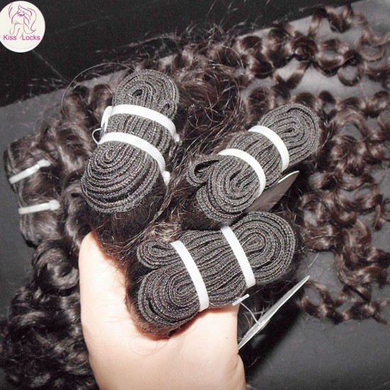 Thick Human hair raw filipino hair deep curly Virgin unprocessed 4pcs/lot Best Quality Kiss Locks Famous Brand Giveaway