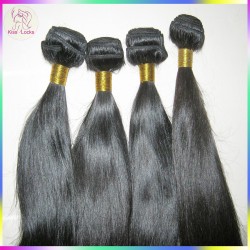 Premium Quality Virgin Filipino straight hair 4pcs/lot,12"-30" 10A Human Hair Weft Kiss Locks Products