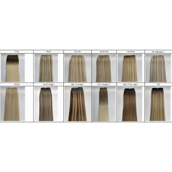 New Arrival Single donor double drawn Genius Thinner wefts hair extension seamless comfortable Luxury weaves 100g