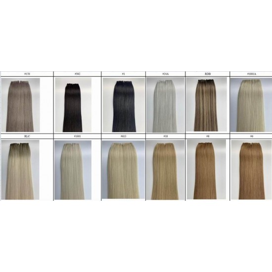 New Arrival Single donor double drawn Genius Thinner wefts hair extension seamless comfortable Luxury weaves 100g