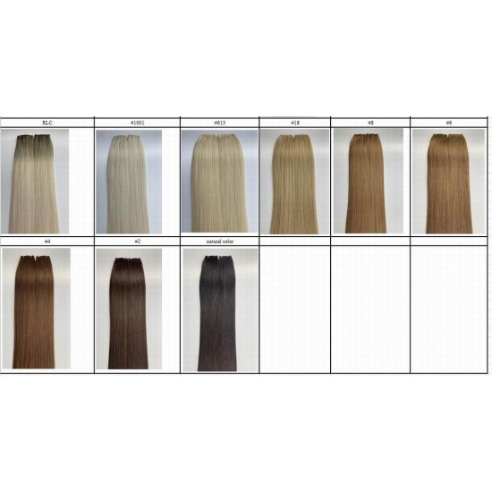 New Arrival Single donor double drawn Genius Thinner wefts hair extension seamless comfortable Luxury weaves 100g