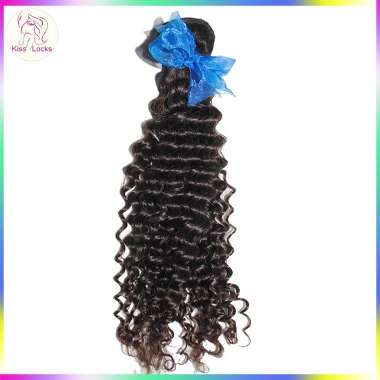 Raw Hair Samples 2pcs Tight curly Wefts 100% Temple Indian Virgin Hair Nice weaves Shine Luster