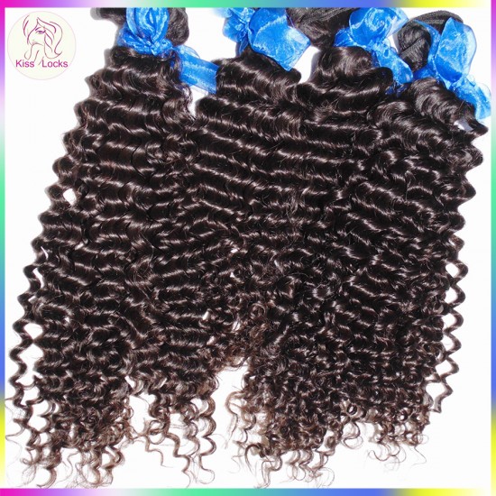 Super Indian Curly Hair Bouncy Jerry Curls 3pcs/lot 10A No Silicon Coating Natural Virgin Hair Clearance Sale