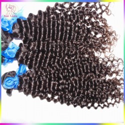 Super Indian Curly Hair Bouncy Jerry Curls 3pcs/lot No Silicon Coating Natural Virgin Hair Clearance Sale