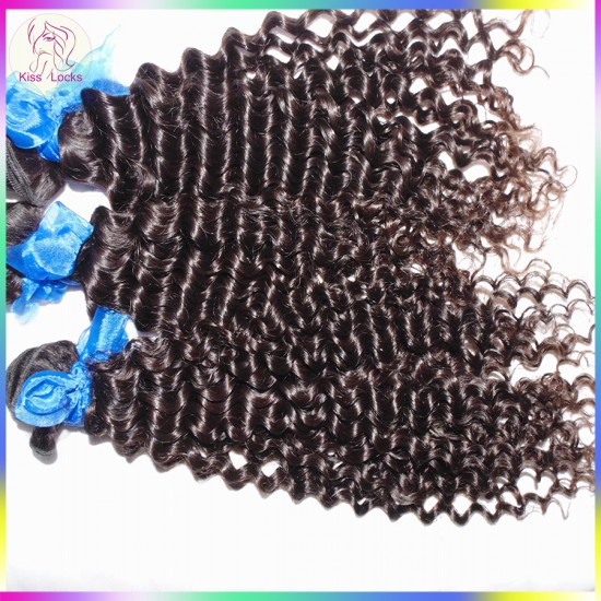 Super Indian Curly Hair Bouncy Jerry Curls 3pcs/lot 10A No Silicon Coating Natural Virgin Hair Clearance Sale