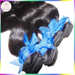 Diamond Luxury style Raw Indian Virgin Temple hair weave Natural body wave 3 bundles deal high end human extensions