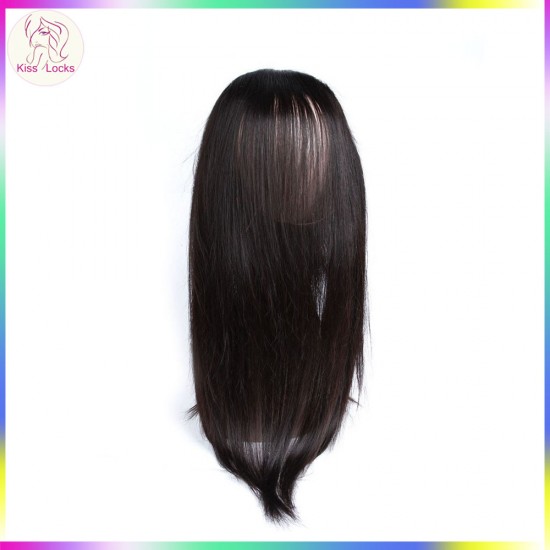 360 Lace Frontal Natural Baby Hair Virgin Filipino raw Human Hair Silky Straight Natural Black