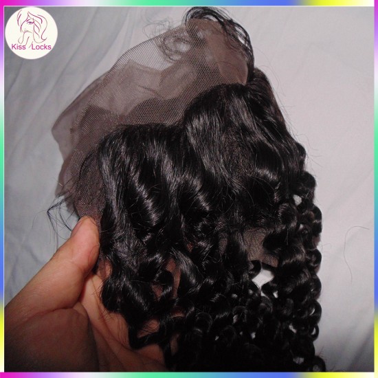 HD/Transparent lace Raw Virgin Hair Lace Fronta'sal deep wave curly 13x4 different hair types