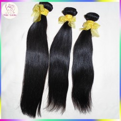 Fabulous Natural Hair Extensions 100 percent Rare Laotian Smooth Straight Virgin hair Weave 3 bundles Fast Deal 