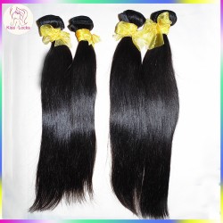 Fabulous Natural Hair Extensions 100 percent Rare Laotian Smooth Straight Virgin hair Weave 3 bundles Fast Deal 