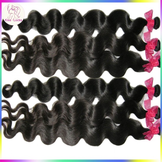 Boutique KissLocks Unprocessed virgin hair 3 bundles malaysian Deep Body wave 26"-36" Long weave