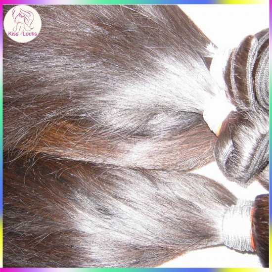 Pure Virgin Malaysian Natural Straight Hair Weave 3pcs/lot Great Luster RAW KissLocks Famous Hair Brand