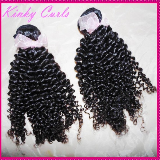 Thick Bundles Grade 10A Salon RAW hair Supplier Wholesale Bulk Quantity 10pcs/lot 1000g Virgin Mongolian Kinky Curly Human Hair