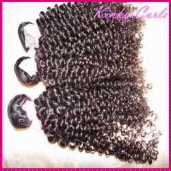 3 bundles deal Afro kinky curly virgin Mongolian human hair weave 12"-30" inches small tight curls Unique style