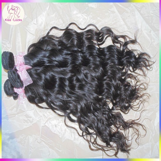 Crochet Natural Weave Wave 100% Mongolian Virgin Human Hair Oceanic Curl 3 bundles Unprocessed Raw Kiss Locks Extensions