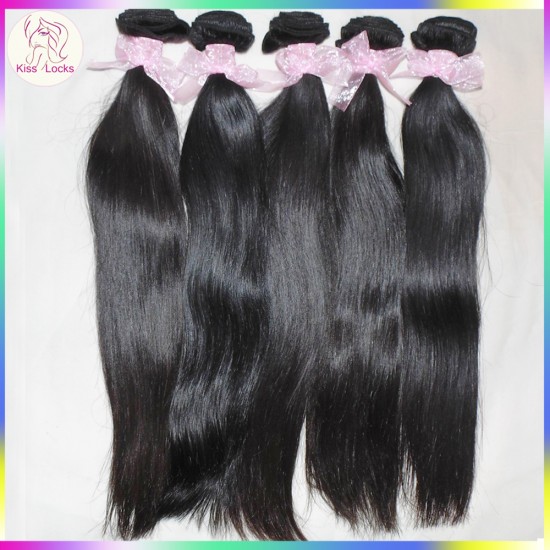 Extra 2 bundles Deal Unprocessed Mongolian Virgin RAW Human Hair Grade 10A Natural Straight Weave