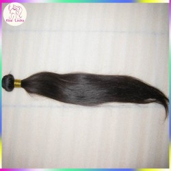 1 bundle deal Superior Quality Peruvian Straight Hair Human Raw Hair Weaving Natural Brownish Luster