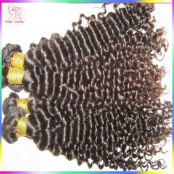 KissLocks Peruvian deep tight curly virgin hair 3pcs/lot 12"-28",best quality free tangle&fast shipping
