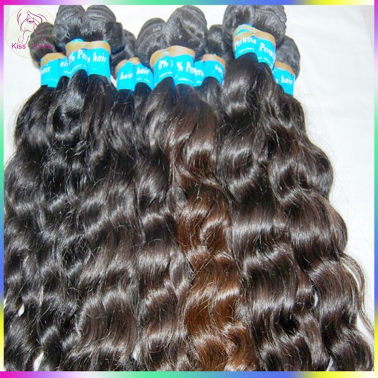 RAW KissLocks Virgin RAW Hair Hand Selected Bundle 100gram 10A unprocessed Peruvian Loose More Curly Beautiful Wefts