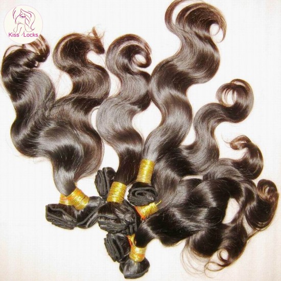 2pcs/lot 100% Virgin Hair Peruvian body wave weave machine wefts(12-28) 10A Top quality extensions KissLocks Hair