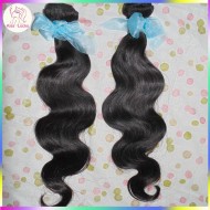 2 bundles KissLocks Unprocessed Russian human body wave Virgin hair wefts Natural Color Pussy Girl 