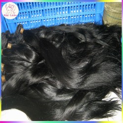Preorder Dyed Jet black #1 Raw Cuticle aligned hair Healthy strong strands 3/4 bundles deal 