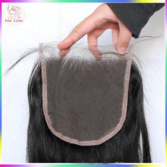 Big Size Lace Closure 5x5  Natural Virgin Straight Hair Swiss Lace Matching Hair types Filipino,Burmese,Cambodian,Laotian