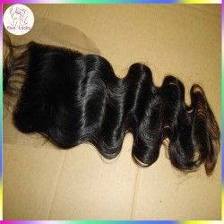 Unprocessed Body wave raw Virgin Human Hair HD thin Lace Top Closure 4x4