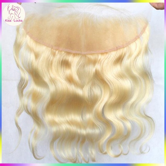 Kiss Locks Blonde #613 Straight hair 13x4 Frontal (newly made) Wtih Baby Hair Transparent color Lace 1 pack/lot Express shipping