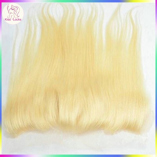 Kiss Locks Blonde #613 Straight hair 13x4 Frontal (newly made) Wtih Baby Hair Transparent color Lace 1 pack/lot Express shipping